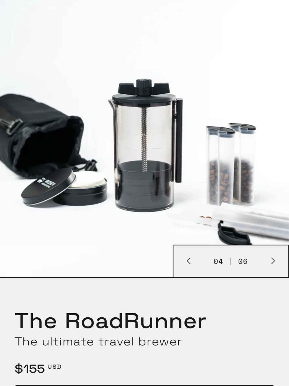 Weber RoadRunner Travel Coffee Brewer
